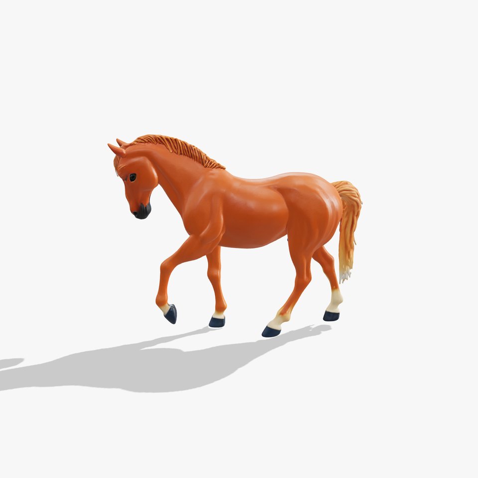 Realistic Horse Sculpture 3D model pack